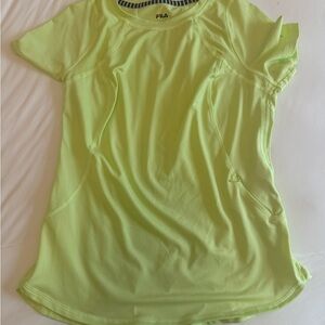 FILA Sport Neon Lime Performance Top